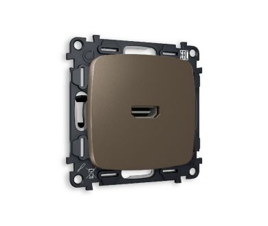 Комплект механизма розетки HDMI 2.0 40V/500mA 2.0GHz 5-18Gbit/s Ambrella Volt Omega MO644010