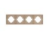 Рамка пластиковая на 4 поста Arlight FRM-TENDO-PL-4-GD 053850