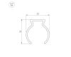 Профиль Arlight WPH-FLEX-D22-360deg-1000 053423