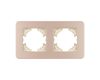 Рамка на 2 поста алюминиевая Arlight FRM-AKIRY-SFAL-2-GD 049739