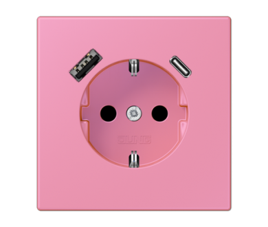 Розетка 2K+З USB Typ AC Jung LC1520-15CA246