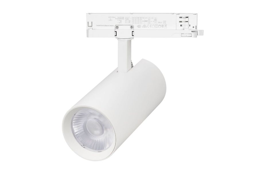 Трековый трехфазный светильник Arlight LGD-GERA-4TR-R90-40W Day4000 (WH, 36 deg, 230V) 055141