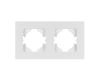 Рамка на 2 поста пластиковая Arlight FRM-PERIO-PL-2-WH 049750