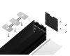 Алюминиевый профиль Ambrella Light Profile System GP3050BK