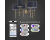Люстра на штанге Eurosvet Notturno 60162/6 латунь Smart a065665