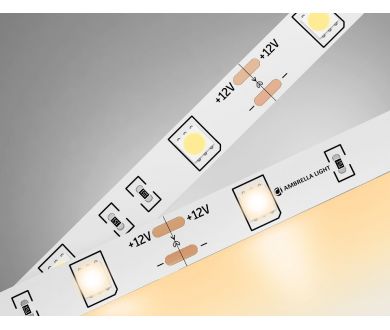 Светодиодная лента Ambrella Light LED Strip 12В 5050 7,2Вт/м 3000K 5м IP20 GS1801
