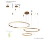 Подвесная люстра Crystal Lux FORTUNA SP158W LED GOLD