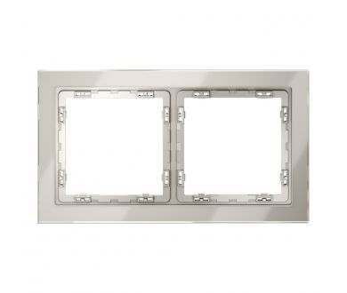 Рамка на 2 поста Voltum S70 VLS110203 (кашемир, стекло)