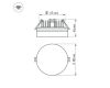 Встраиваемый светильник Arlight LTD-80R-Opal-Roll 5W Warm White 020809
