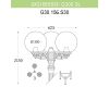 Уличный фонарь Fumagalli Ricu Bisso/G300 3L G30.156.S30.BZE27
