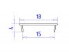 Алюминиевый накладной профиль Ambrella Light Alum Profile GP1600BK/BK