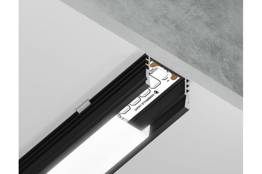 Алюминиевый накладной профиль Ambrella Light Alum Profile GP1750BK
