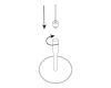 Подвесная основа для светильника Italline IT02-024 black