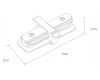 Коннектор прямой Arte Lamp Track Accessories A130133
