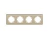 Рамка на 4 поста стеклянная Arlight FRM-OMALI-SFGS-4-GD 049719