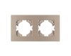 Рамка на 2 поста пластиковая Arlight FRM-PERIO-PL-2-GD 049753