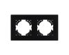 Рамка на 2 поста пластиковая Arlight FRM-PERIO-PL-2-BK 049751