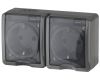 Розетка ЭРА Эксперт 2х2P+E IP54 16A 250V 11-2403-03 Б0020717