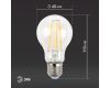 Лампа светодиодная Эра E27 13W 2700K F-LED A60-13W-827-E27 Б0035027