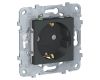 Розетка Schneider Electric Unica New с/з со шторками NU505754