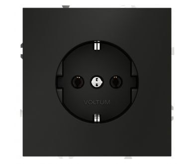 Розетка Voltum S70 VLS040108 (черный матовый)