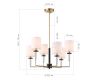 Люстра на штанге ST Luce Веритас SL1404.303.06
