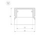 Профиль-держатель Arlight WPH-FLOOR22-2000 ANOD 023291