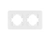 Рамка на 2 поста стеклянная Arlight FRM-OMALI-SFGS-2-WH 049708