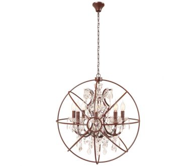 Подвесная люстра LOFT IT Foucaults orb crystal Loft1897/8
