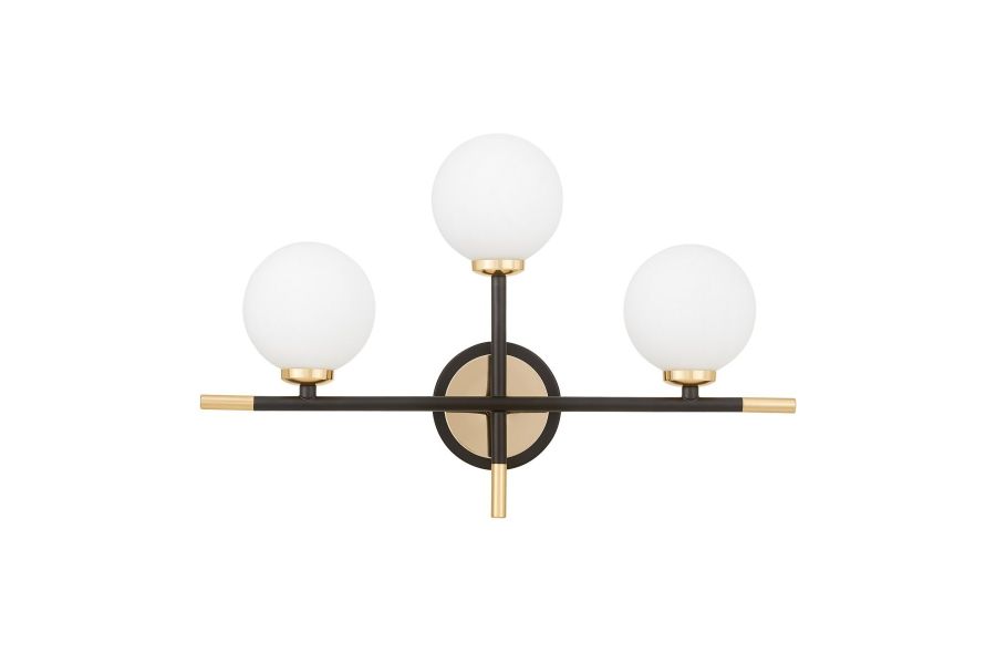 Бра Lumina Deco Marsiada LDW 6033N-3 BK+F.GD