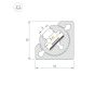 Профиль с экраном Arlight SL-KANT-H10-ROTATE-2000 IRON GREY (Алюминий+пластик) 055331