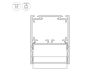 Алюминиевый профиль Arlight SL-LINE-4050-3L-2000 ANOD BLACK 044670