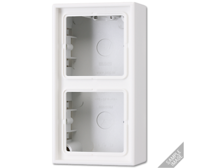 Коробка двухместная Jung LS582ASW