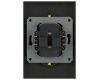 Розетка Эра Arktik 16-2107-05 без заземления двойная 2X2P 16А-250В антрацит Б0071685