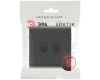 Розетка Эра Arktik 16-3108-05 информационная двойная 2XRJ45 антрацит Б0070488
