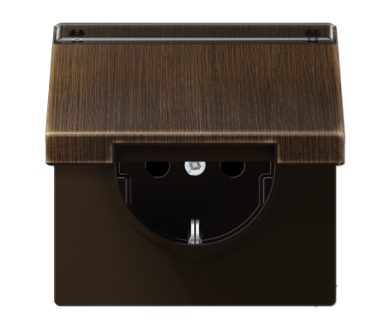 Розетка штепсельная Schuko Jung ME1520NAKLAT