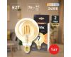 Лампа светодиодная Эра E27 7W 2400K F-LED G95-7W-824-E27 gold Б0047662