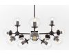 Люстра на штанге Lumina Deco Zodiak LDP 160-12 BK+PR