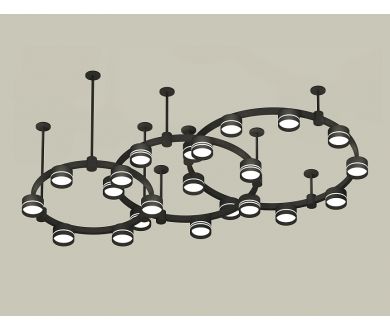 Комплект подвесного светильника Ambrella Light Techno Ring XR92222200 (A9222, A9227, C9233, C9242, C9238, C9232, N8462, N8478)