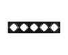 Рамка пластиковая на 5 постов Arlight FRM-TENDO-PL-5-BK 053852