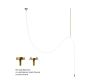 Потолочный светильник Loft IT Thread 10388C Brass