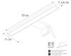 Подсветка для зеркал Arte Lamp Stecca A2737AP-1GO