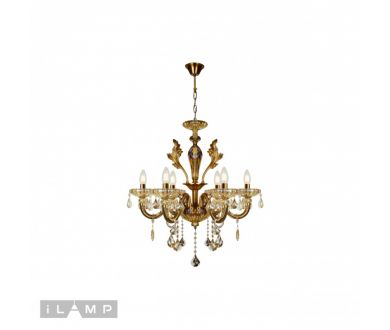 Купить Подвесная люстра iLamp Asia 81069-6 BR Подвесная люстра iLamp Asia 81069-6 BR