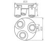 Накладной спот Kanlux Laurin 38963