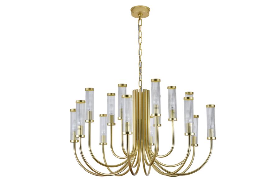 Подвесная люстра Newport 4558+4+4/C mat.gold М0071545