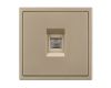 Механизм телефонной розетки Arlight SCT-NOBE-MTL1-SFPL-GD (RJ-11, 4C) (Золотой песок) 054302