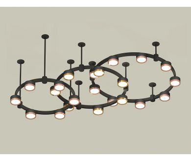 Комплект подвесного светильника Ambrella Light Techno Ring XR92222100 (A9222, A9227, C9233, C9242, C9238, C9232, N8126, N8124)