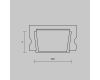 Рассеиватель для профиля 15×06 Maytoni Led Strip ALM-001-B-DF-2M 642021