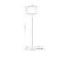 Торшер Arte Lamp North A5896PN-1CC