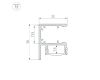 Алюминиевый профиль Arlight WALL-2228-2000 ANOD BLACK 050488